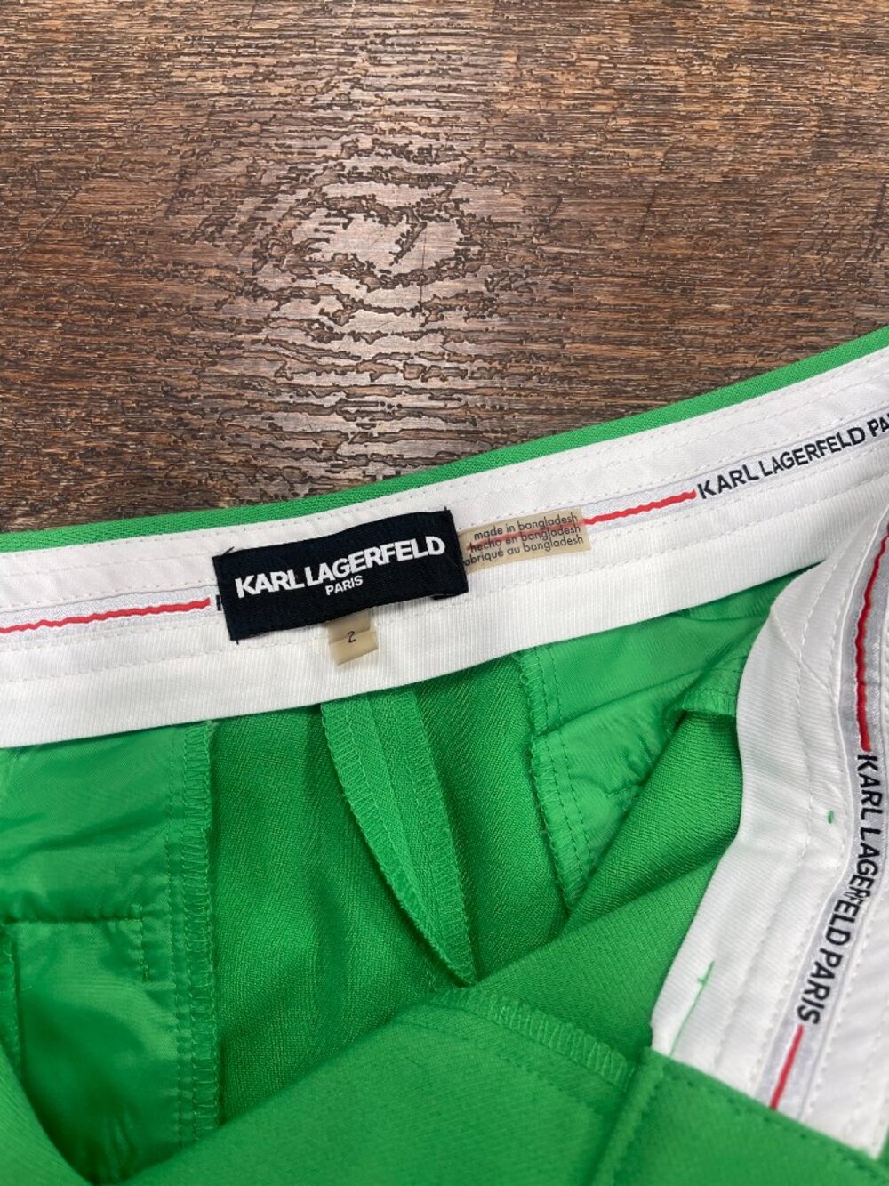 Karl Lagerfeld Paris Green Tailored Ankle Pants Size 2 - Picture 5 of 10